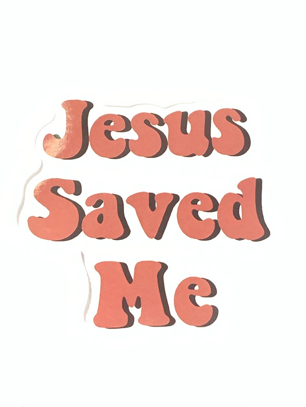 Jesus Saved Me Vinyl Sticker